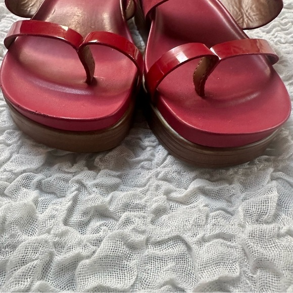 Donald J. Pliner Farris Wedge Sandal in Tomato Red Size 11 - Picture 8 of 12